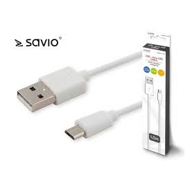 Savio CL-123 kábel USB - micro USB 2.1A 1m