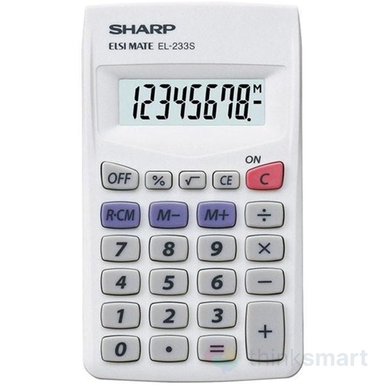 Sharp EL233S alapműveletes zsebszámológép