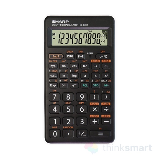 Sharp EL501TBWH tudományos számológép, 146 funkció