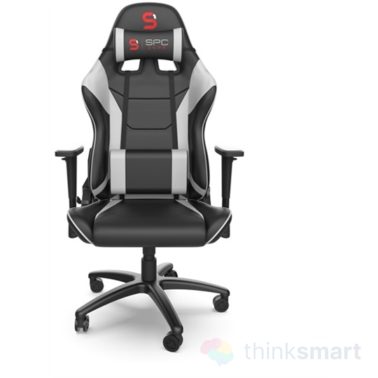 Silentium PC Gear SR300 V2 gamer szék - fekete-fehér (SPG036)