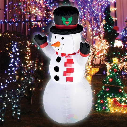 Home KD120H Felfújható hóember, 120 cm, LED világításSAL