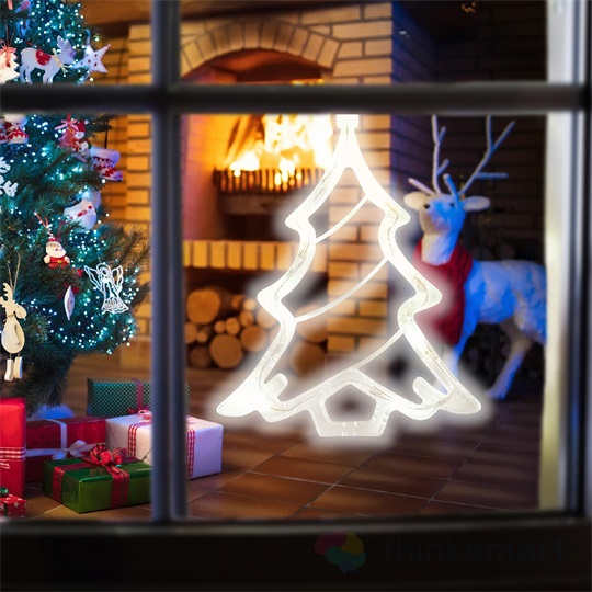 Home KID412 LED-es ablakdísz, karácsonyfa