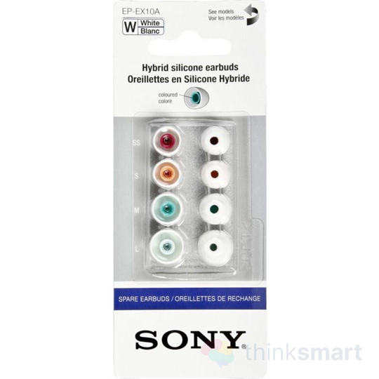 Sony EPEX10AW szilikon füldugó kiegészítő - fehér