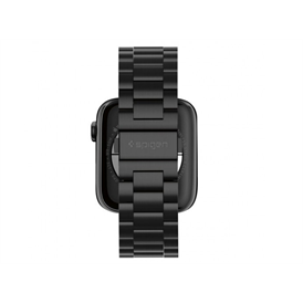 Spigen Modern Fit fém okosóra szíj - fekete | Apple Watch 45/44/42mm