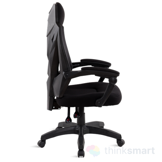 Spirit of Gamer SOG-GCKBK szék - HELLCAT Black (állítható dőlés/magasság; szövet; max.120kg-ig, fekete)