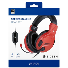 Stereo Gaming Headset V3 - piros - PS4 (PS4OFHEADSETV3RED)