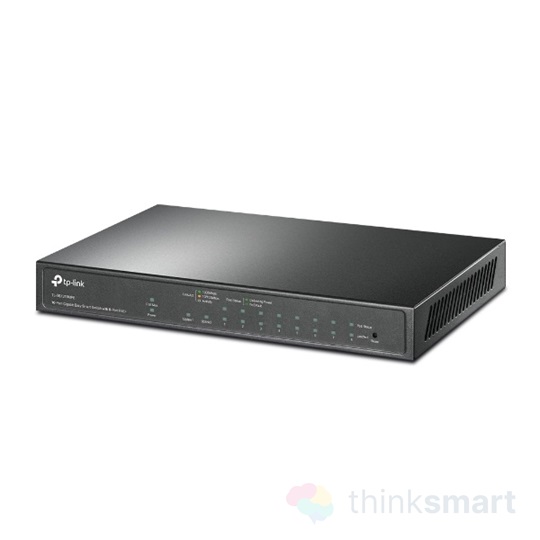 TP-Link TL-SG1210MPE Switch 9x1000Mbps (8xPOE+) + 1 Gigabit kombó SFP, Fémházas Asztali, Easy Smart