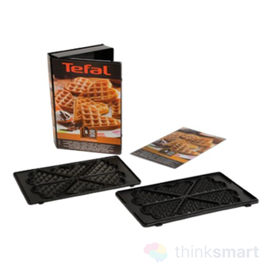 Tefal XA800612 Snack Collection cserélhető gofri sütő lap | Snack Time Heart-Shaped Waffle