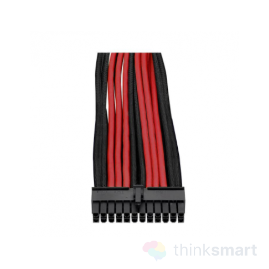 Thermaltake AC-033-CN1NAN-A1 TtMod Sleeve moduláris tápkábel csomag - fekete/piros | 0.3m