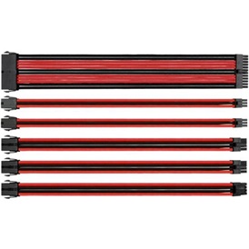 Thermaltake AC-033-CN1NAN-A1 TtMod Sleeve moduláris tápkábel csomag - fekete/piros | 0.3m