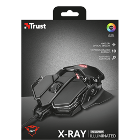 Trust 22089 GXT 138 X-Ray vezetékes gamer egér -fekete