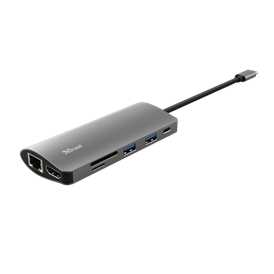 Trust 23775 Dalyx 7in1 USB-C HUB multiport - ezüst