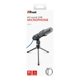 Trust 23790 Mikrofon 23790, Mico USB Microphone for PC and laptop