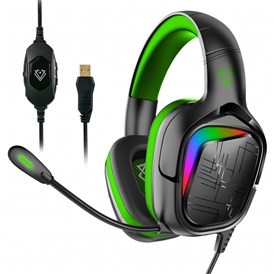 Vertux Gaming Miami 7.1 vezetékes gamer fejhallgató - zöld