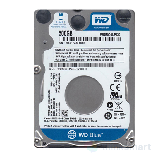 WD Blue 2,5" 500GB merevlemez
