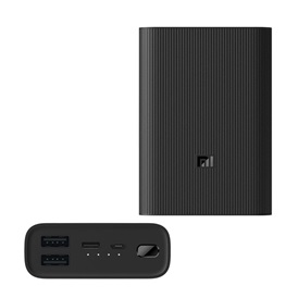 Xiaomi BHR4412GL PowerBank 3 külső akkumulátor - fekete | 10.000 mAh, 2xUSB-A, 1xUSB-C, 1xmUSB, 37W, 3.7V, gyorstöltés