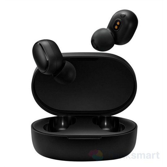 Xiaomi ZBW4502GL AirDots / EarBuds Basic S Bluetooth sztereo fülhallgató, v5.0, TWS, Extra Mini + töltőtok, fekete