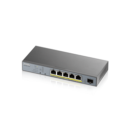 Zyxel GS1350-6HP-EU0101F 6 portos menedzselhető switch | PoE, 60W, 802.3BT