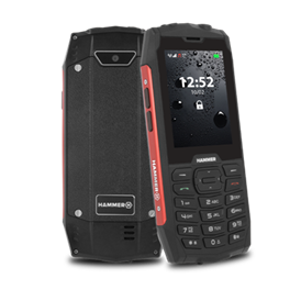 myPhone Hammer 4 csepp-, por- és ütésálló mobiltelefon - piros | DualSIM